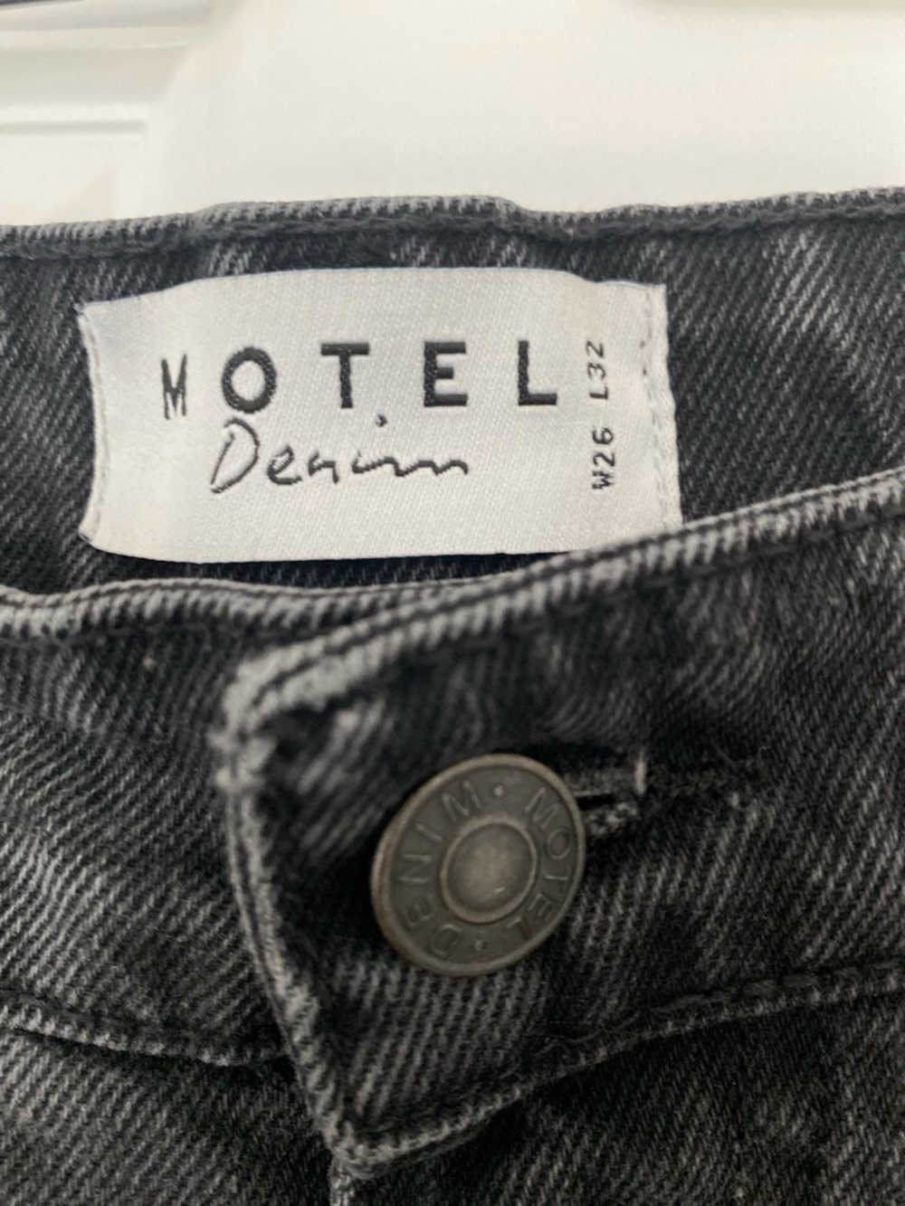 Motel Rocks Black Low Rise Parallel Jeans - Picture 3 of 5